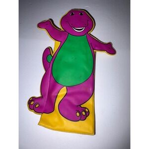 Vintage 1997 Barney‎ Loves You Car Seat Belt Cover Plush Toy Accessory